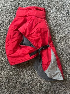 Amazon Red & Gray Dog Winter Coat